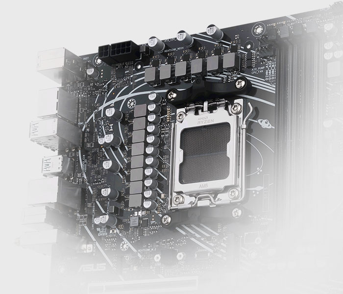 The PRIME X670-P motherboard features ProCool Connectors. 